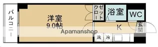 アタゴドミトリーきふね【208号室】の間取り