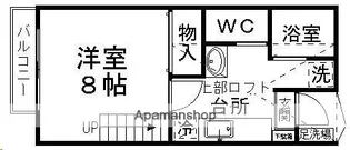 ピースフル八乙女【103号室】の間取り