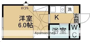 ベルトピア仙台12【106号室】の間取り