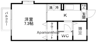 パインコート【203号室】の間取り