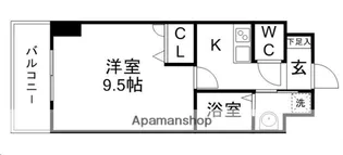 プログレス八乙女【6階】の間取り