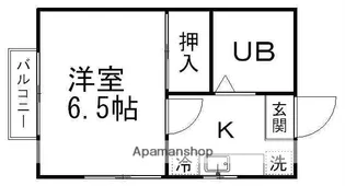 イースタンハイツ東黒松【201号室】の間取り