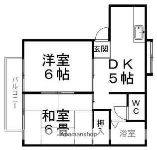 ラ・シャンブル櫻小路【2階】の間取り