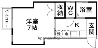 クロービス・フク【201号室】の間取り