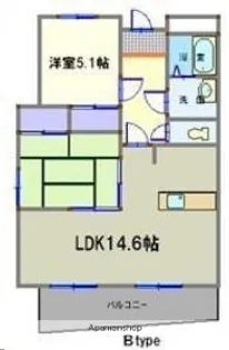 宮城県仙台市宮城野区福田町2丁目【マンション】の間取り