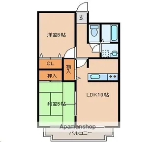 宮城県仙台市宮城野区福田町1丁目【マンション】の間取り