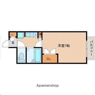 タセンビルⅡ【2階】の間取り