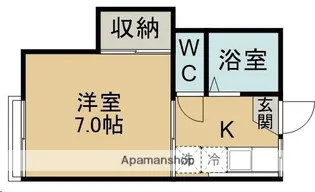 コーポアイリス【203号室】の間取り