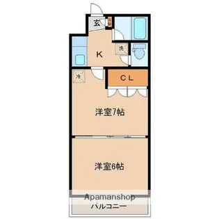 宮城県仙台市青葉区宮町2丁目【マンション】の間取り