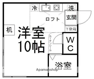 WALKERS HILL パレス【101号室】の間取り