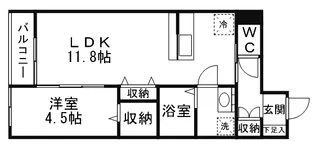 クレストⅡ【1階】の間取り