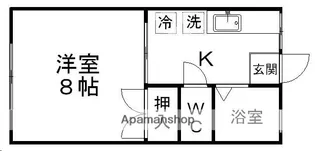 蜂谷ハイツ【103号室】の間取り