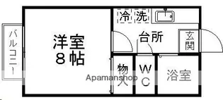 グリーンメゾン旭【103号室】の間取り