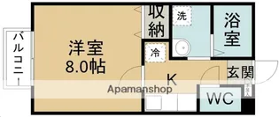 ピースフル百合【102号室】の間取り