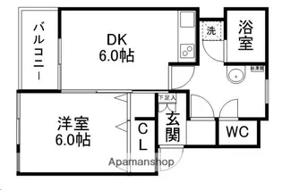第十一ショーケービル【1階】の間取り