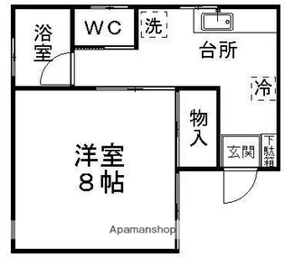 レジェンド山の寺【103号室】の間取り