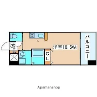 スクエア泉中央【7階】の間取り