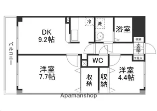 宮城県仙台市泉区泉中央4丁目【マンション】の間取り