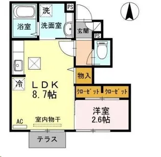 グレイシャス【1階】の間取り