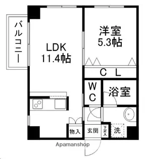 宮城県仙台市青葉区高松2丁目【マンション】の間取り