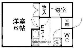 1Kの間取り画像