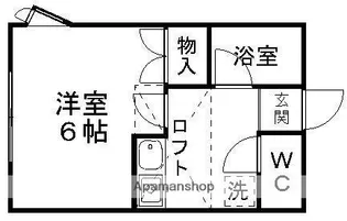 1Kの間取り画像