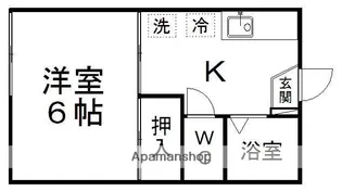 コーポ池田【102号室】の間取り