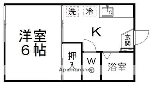 コーポ池田【103号室】の間取り