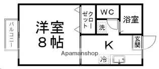シャルム黒松【102号室】の間取り