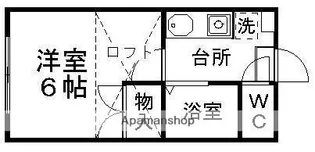 パレス桜ケ丘【102号室】の間取り