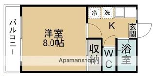 コーポ長谷部【202号室】の間取り