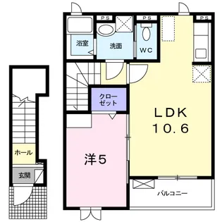 エレガン HIRO【2階】の間取り