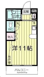 ロイヤルハイツ東八【2階】の間取り