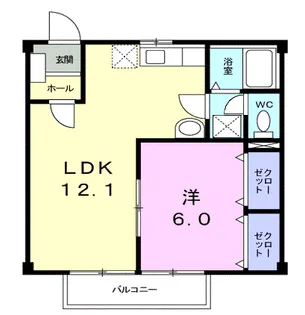 グランドハイツK【2階】の間取り