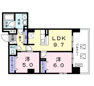 トラディション車町【4階】の間取り