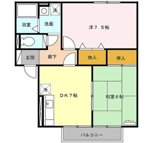 セジュールスピカ【2階】の間取り