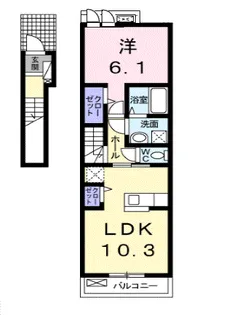 ソレイユ【2階】の間取り