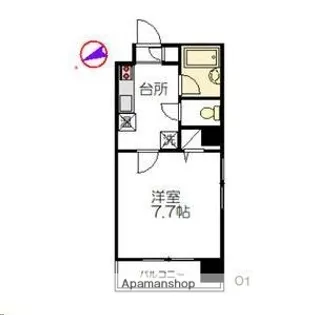 宮城県仙台市青葉区本町2丁目【マンション】の間取り
