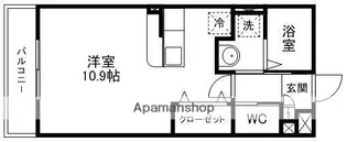 タウンコート八乙女【302号室】の間取り