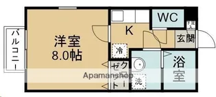 HILL BASE【101号室】の間取り