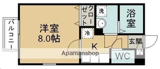 HILL BASE【107号室】の間取り