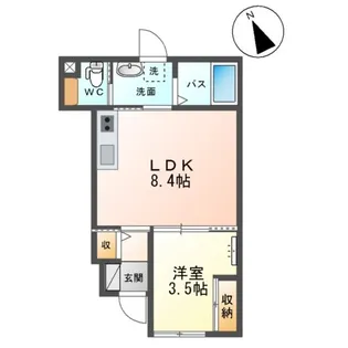 サンハイム72【1階】の間取り