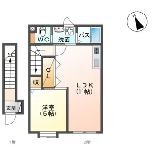 クラウン コート【2階】の間取り