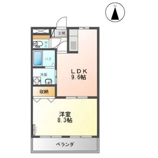 エクセルアシューレ【2階】の間取り