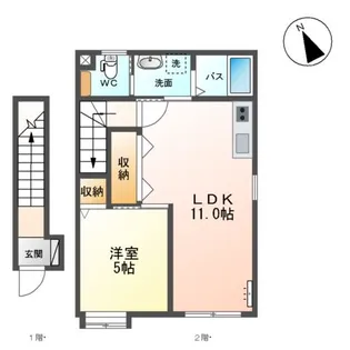 スターライズ【2階】の間取り