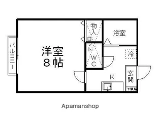 宮城県仙台市泉区みずほ台【アパート】の間取り