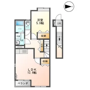 エクセレントプレイスⅠ【203号室】の間取り