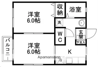 メゾン・ウララ【1階】の間取り
