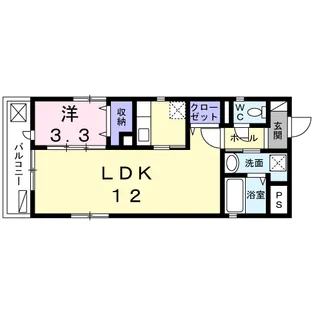 銀杏ハイツ立町【3階】の間取り