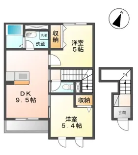 コンフィード【2階】の間取り